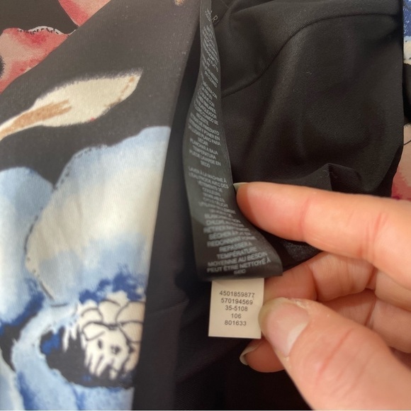 White House Black Market Scuba Style A Line Floral Dress Size 10 - Picture 16 of 16